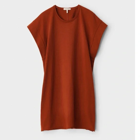 Rag & Bone Ryder Muscle Mini Dress in Paprika organic cotton size Small - Picture 3 of 15